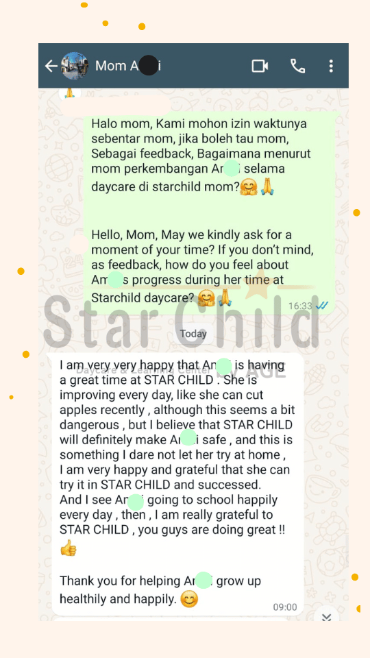 Starchild Daycare & Learning Center Alam Sutera - Testimony 6