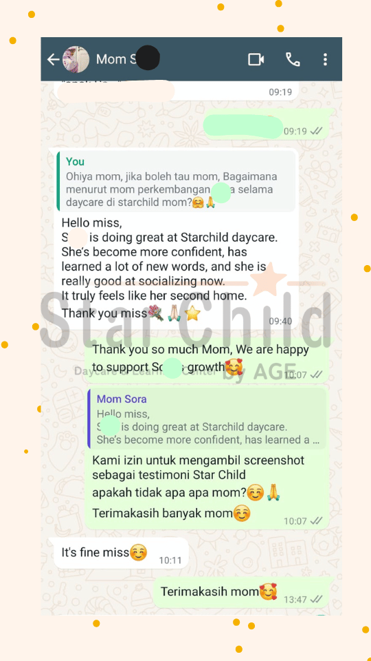 Starchild Daycare & Learning Center Alam Sutera - Testimony 4
